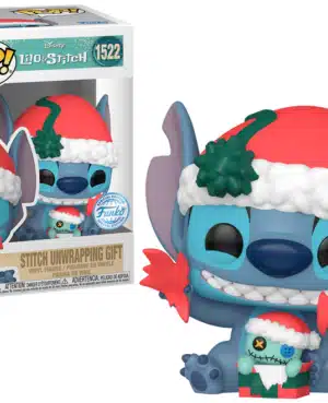 Funko Pop Disney 1522 Stitch Unwrapping Gift