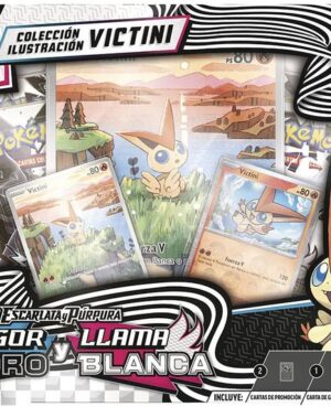 Cartas Pokémon Blister JCC Victici Fulgor Negro y Llama Blanca
