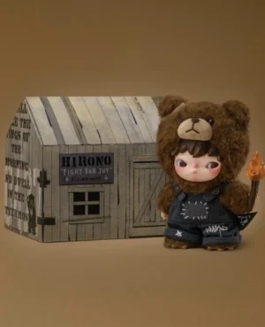 Pop Mart Hirono Plush Doll Living Wild Fight For Joy