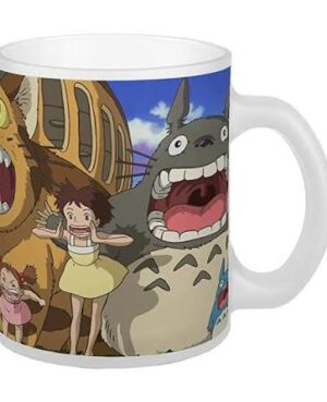 Taza Cerámica Gatobus & Totoro Mi Vecino Totoro