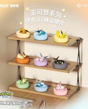 Blind Box Pokemon Eevee Family Sleeping Pose